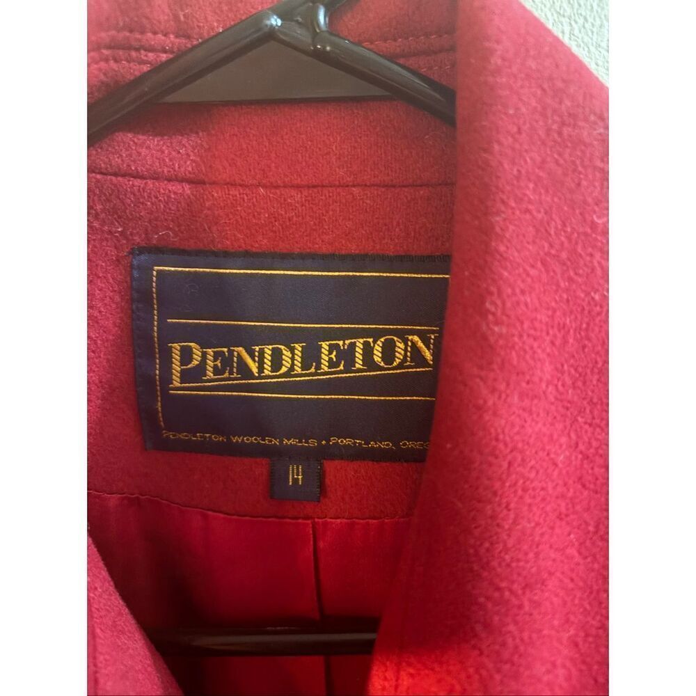 Pendleton Red Wool Coat - Picture 2 of 3